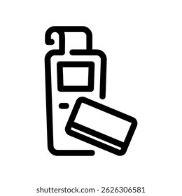 Sleek POS Device Processing Card Payment with Printed Slip Above