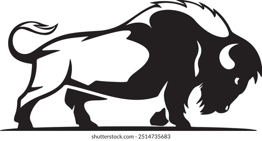 Un logotipo de toro elegante y potente que simboliza la fuerza, la resistencia y la determinación. Su forma dinámica emana confianza, perfecta para las marcas que buscan dominar su campo.