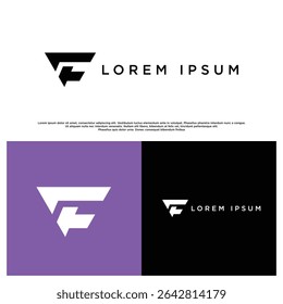 Sleek and powerful F logo design, combining minimalism and innovation for technology or software-related brands.