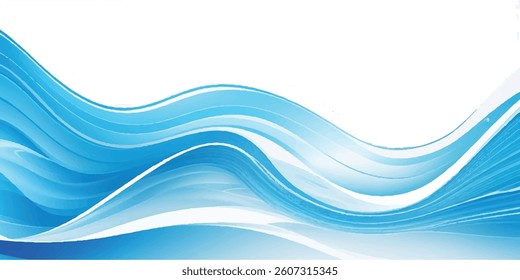 Sleek and Professional Blue Gradient water ocean Curve Template Featuring a Soft Flowing Design, Ideal for Websites, Presentations, and Promotional Materials
