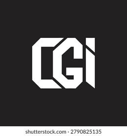 Sleek and professional CGI monogram logo perfect for tech companies, creative studios, or corporate branding. This minimalist design offers a clean, modern aesthetic.