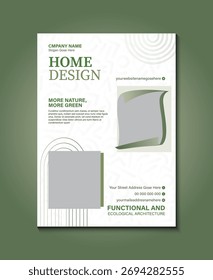 A sleek and professional flyer template designed for modern home interior design promotions. Fully editable layout perfect for studios, architects, and real estate marketing.