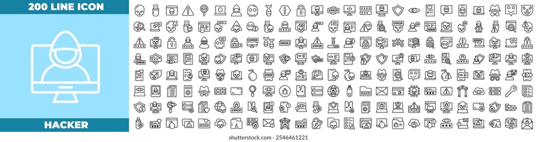 Um ícone de hacker elegante e profissional perfeito para representar segurança cibernética, hacking ético, codificação ou conceitos relacionados à tecnologia.