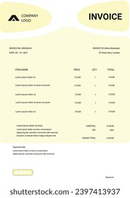 Sleek and Professional Invoice Template