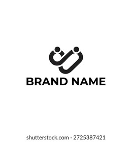 Una Plantilla de diseño de logotipo elegante y profesional para un negocio o empresa, ideal para materiales de marca y marketing, con una estética limpia y minimalista.