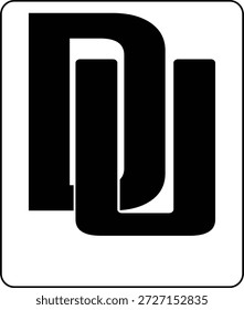 Un logotipo de monograma elegante y profesional con las letras entrelazadas 'D' y 'U'. Este diseño minimalista en blanco y negro representa la unidad, la fuerza y los valores corporativos modernos. La atrevida tipografía y las líneas geométricas limpias lo hacen ideal para firmas de arquitectura, agencias legales, empresas de consultoría y empresas emergentes de alta tecnología. Esta Ilustración vectorial es totalmente escalable y fácil de personalizar para cualquier identidad de marca.