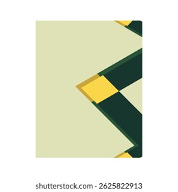 Una Plantilla de portada de Vector elegante y profesional diseñada para informes anuales, presentaciones comerciales y documentos estratégicos. Presenta Elementos ondulatorios suaves sobre un fondo de rejilla de luz.