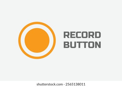 A sleek record button icon. Designed with minimalistic and modern aesthetics. Record Icon