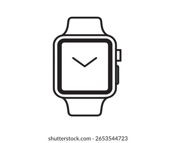 Elegante icono de reloj inteligente para aplicaciones de Tecnología