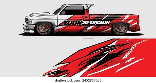 Sleek and Stylish Car Wrap Background Vectors