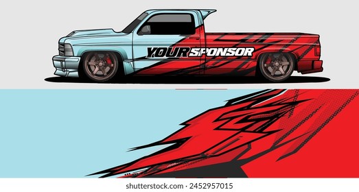 Sleek and Stylish Car Wrap Background Vectors
