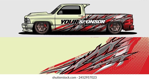 Sleek and Stylish Car Wrap Background Vectors