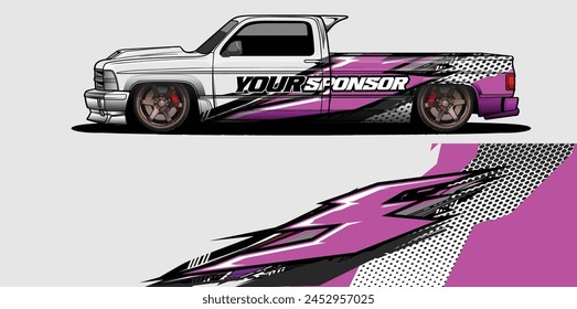 Sleek and Stylish Car Wrap Background Vectors