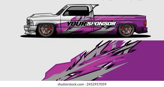 Sleek and Stylish Car Wrap Background Vectors