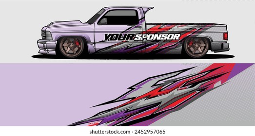Vectores de fondo de envoltura de coche elegante y elegante