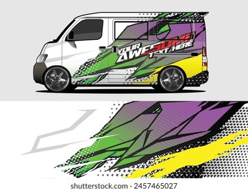 Sleek and Stylish Car Wrap Background Vectors