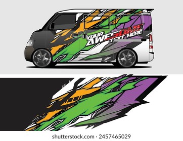 Sleek and Stylish Car Wrap Background Vectors