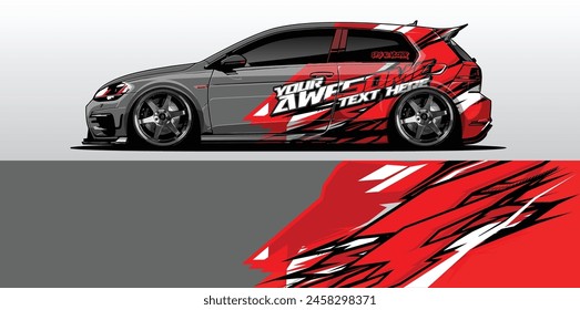 Sleek and Stylish Car Wrap Background Vectors