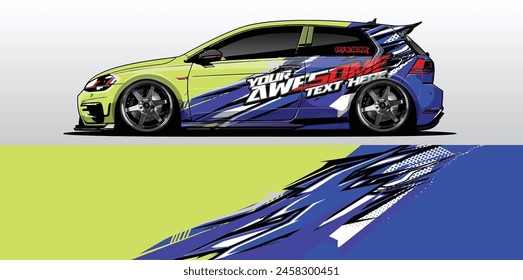 Sleek and Stylish Car Wrap Background Vectors