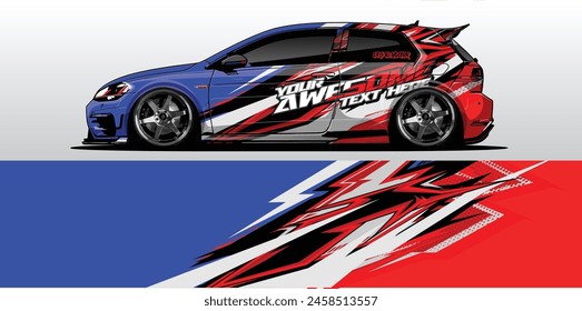 Sleek and Stylish Car Wrap Background Vectors