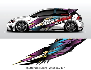 Sleek and Stylish Car Wrap Background Vectors
