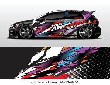 Sleek and Stylish Car Wrap Background Vectors