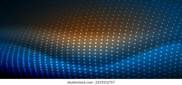 A sleek and stylish design featuring a blue smooth neon wave glowing against a dark background, perfect for adding a modern and edgy touch to any project
