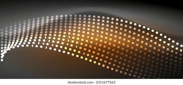 A sleek and stylish design featuring a smooth neon wave glowing against a dark background, perfect for adding a modern and edgy touch to any project