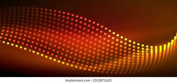 A sleek and stylish design featuring a smooth neon wave glowing against a dark background, perfect for adding a modern and edgy touch to any project