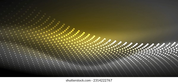 A sleek and stylish design featuring a smooth neon wave glowing against a dark background, perfect for adding a modern and edgy touch to any project