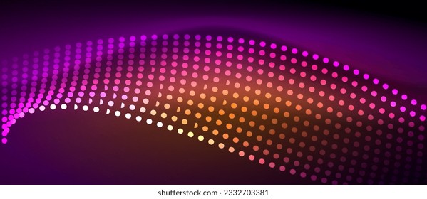 A sleek and stylish design featuring a smooth neon wave glowing against a dark background, perfect for adding a modern and edgy touch to any project