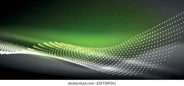 A sleek and stylish design featuring a smooth neon wave glowing against a dark background, perfect for adding a modern and edgy touch to any project