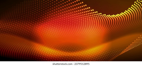 A sleek and stylish design featuring a smooth neon wave glowing against a dark background, perfect for adding a modern and edgy touch to any project