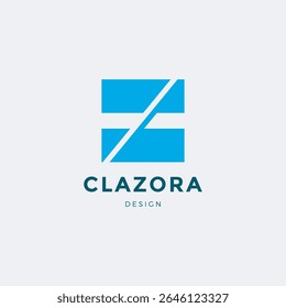 A sleek and stylish modern letter "F" logo designed with clean lines and geometric precision.
