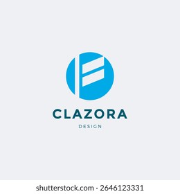 A sleek and stylish modern letter "F" logo designed with clean lines and geometric precision.