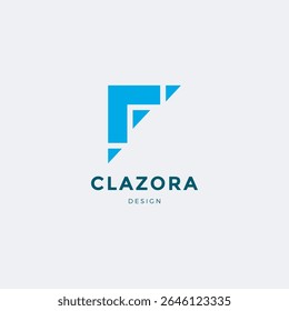 A sleek and stylish modern letter "F" logo designed with clean lines and geometric precision.