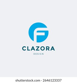A sleek and stylish modern letter "F" logo designed with clean lines and geometric precision.