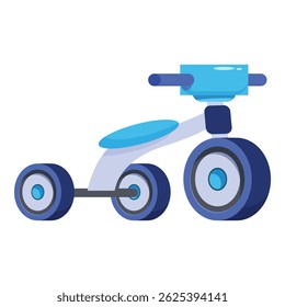Sleek and stylish three wheeled bike designed for children, encouraging outdoor play and exercise