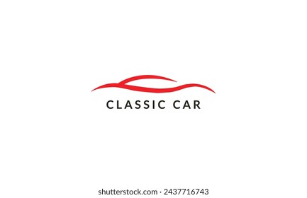 Sleek vector car emblem exuding speed, precision, and modernity in design aesthetic.