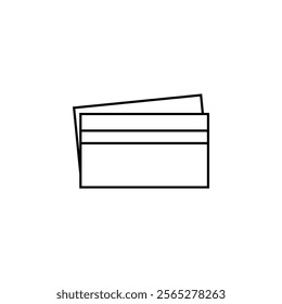A sleek vector debit card icon, perfect for financial apps, e-commerce platforms, banking visuals, and digital payment systems.