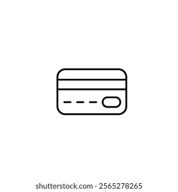 A sleek vector debit card icon, perfect for financial apps, e-commerce platforms, banking visuals, and digital payment systems.