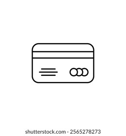 A sleek vector debit card icon, perfect for financial apps, e-commerce platforms, banking visuals, and digital payment systems.