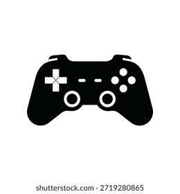 Sleek vector icon of a classic video game controller, representing fun, entertainment, and interactive digital experiences