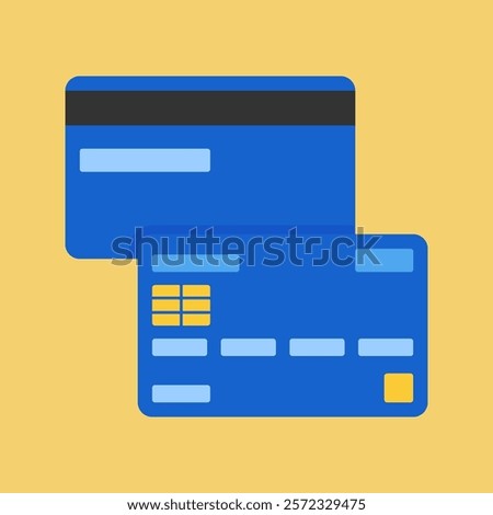A sleek and vibrant credit card vector illustration, perfect for payment-related graphics or financial themes in your creative designs