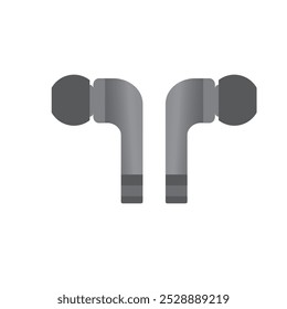 Sleek wireless headphones vector with minimalist design