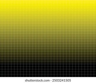 A sleek Yellow grid on a dark gradient backdrop Geometric grid pattern abstract background.