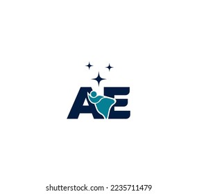 Sleep AE, EA letter logo design template elements. Modern abstract digital alphabet letter logo. Vector illustration. Sleep letter logo.