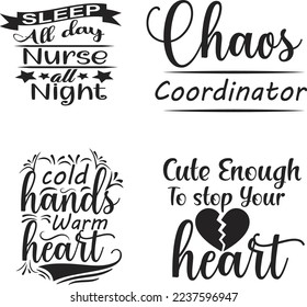 Sleep All Day Nurse All Night T-shirt Design
