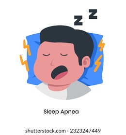 Sleep apnea man guy sleep with snoring with noise sound disorder respiratory sickness