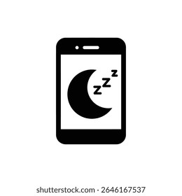 Sleep App and Moon Icon for Tracking Rest